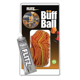 Flitz Buff Ball - Large 5" - White w/1.76oz Tube Flitz Polish