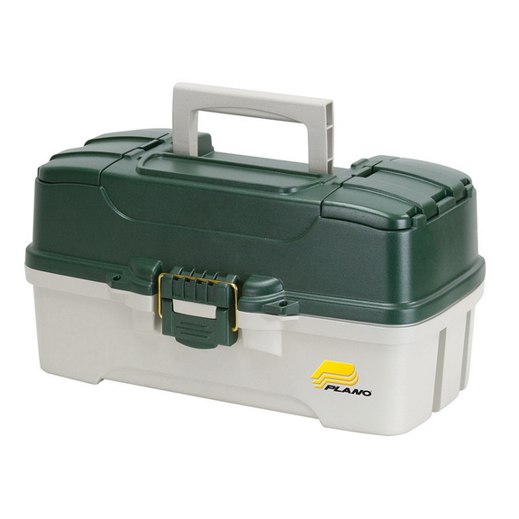 Plano 3-Tray Tackle Box w/Duel Top Access - Dark Green Metallic/Off White  Sale, Reviews. - Opentip