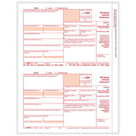ComplyRight 5150B 1098-Mortgage Interest, 2-Up, Fed Copy A (1,000 Forms)