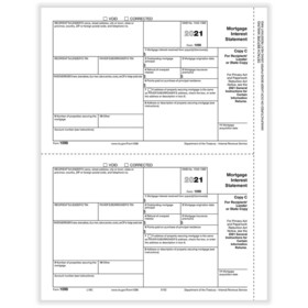 ComplyRight 5152B 1098-Mortgage Interest, 2-Up, Rec/Lender or State Copy C (1,000 Forms)