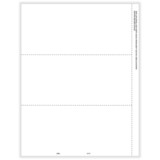 ComplyRight 5174B 1099/W-2G Blank, 3-Up Horizontal, Stub, Perforated (1,500 Forms)