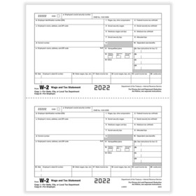 ComplyRight 5204B W-2 Employer Copy 1 or D State or City (1,000 Forms)