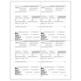 ComplyRight 5215B W-2, 4-Up Box, Employer Copy D or 1 State/City or Local (M Style) (500 Forms)