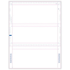ComplyRight 5229 1099 Blank, 2-Up, Z-Fold, 11" (500 Forms)
