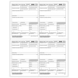 ComplyRight 5405B W-2, 4-Up Box, Employer Copy D or 1 State/City or Local (500 Forms)