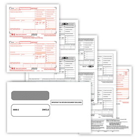 ComplyRight 5645E W-2 Set, 4-Part with Envelopes (50 Employees)