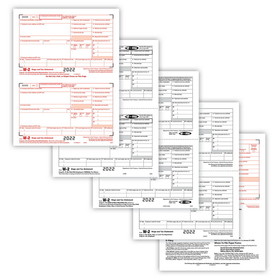 ComplyRight 565525 W-2 Set, 8-Part with Envelopes (25 Employees)