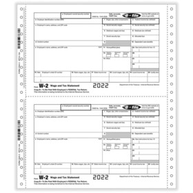 ComplyRight 76403 W-2 Twin Set, 3-Part, Employee Carbonless