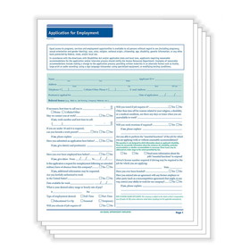 ComplyRight A0019 Job Application (Long Form), 50-State Compliant, Pack of 50