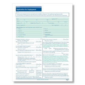 ComplyRight A2179CA Ca Job Application-Long Form 50Pk