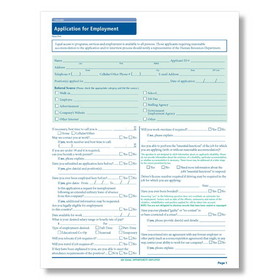 ComplyRight A2179CO Co Job Application-Long Form 50Pk