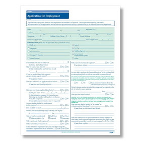 ComplyRight A2179GA Ga Job Application-Long Form 50Pk