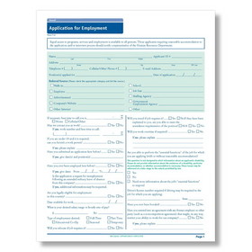 ComplyRight A2179HI Hi Job Application-Long Form 50Pk
