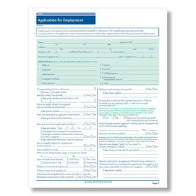 ComplyRight A2179ID Id Job Application-Long Form 50Pk