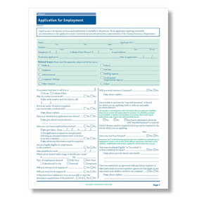 ComplyRight A2179MO Mo Job Application-Long Form 50Pk