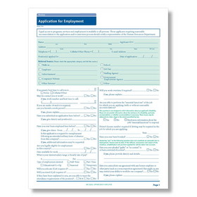 ComplyRight A2179MT Mt Job Application-Long Form 50Pk