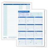 ComplyRight A3050 2022 Attendance Calendar Folder, Pack of 25