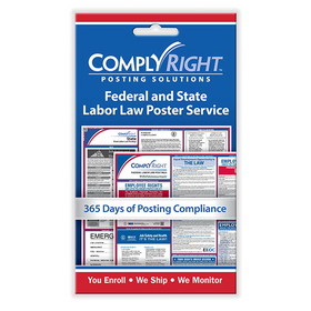 ComplyRight CRPS01 Federal (English) & State (English) Labor Law Poster Service - Card