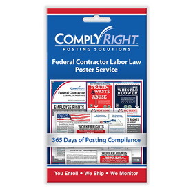 ComplyRight CRPS03 Federal Contractor Labor Law Poster Service - Card
