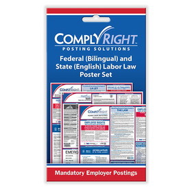 ComplyRight CRPS05 Federal (Bilingual) & State (English) Labor Law Poster Set - Card