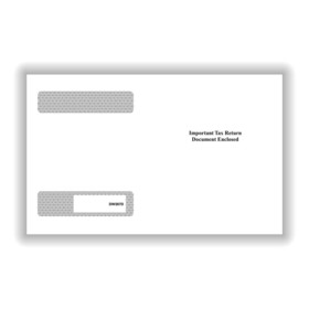 ComplyRight DW387D DW Envelope for W-2 (L87 and CL38), 4-Up, Diagonal, Gum-Seal