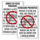 ComplyRight E8077TX Weapons Law Poster - Texas