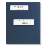 ComplyRight FMB03 Offset Window Folder Light Blue