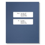 ComplyRight FMB32 Standard Window Folder (Midnight Blue), 8-3/4 x 11-1/4