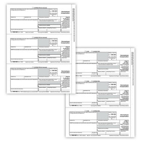 ComplyRight NEC6113 1099-NEC Set, 3-Part, 3-Up, Electronic Filing (50 Employees)