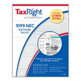 ComplyRight NECC6103ES TaxRight 1099-NEC 4-Part Software Kit (50 Recipients)