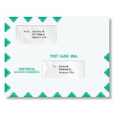 ComplyRight PEB02 Double Window Envelope (Peel & Seal), 10