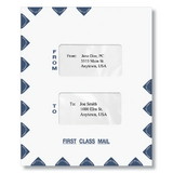 ComplyRight PEO15 Portrait-Style Double Window Envelope (Moisture Seal), 9-1/2