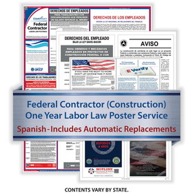 ComplyRight U1200CFCS Fed Contractor - Construction (Spa) - 1-Year Poster Service