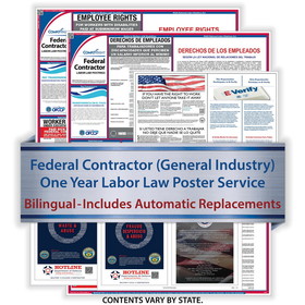 ComplyRight U1200CFSB Fed Contractor - General Industry (Bil) - 1-Year Poster Service