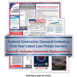 ComplyRight U1200CFSS Fed Contractor - General Industry (Spa) - 1-Year Poster Service