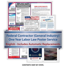 ComplyRight U1200CFS Fed Contractor - General Industry (Eng) - 1-Year Poster Service