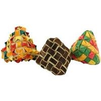Planet Pleasures PP03316 PP Diamond Woven Foot Toy 3 Pack