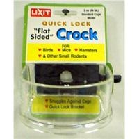 Lixit QLC-3 Flat Sided Lock-on Crock 3oz