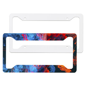 Muka 2PCS Sublimation Blanks License Plate Frames, License Plate Protector Car Plate Frame