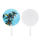 Muka 10PCS Handheld Sublimation Fans Blank, Double-Sided Sublimation Blanks Paddle Fan for Church, Wedding, Art Craft