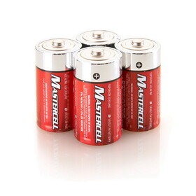 Dorcy 41-1621 Mastercell D Alkaline Batteries (4 Pack)