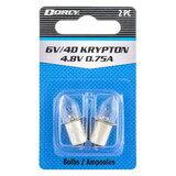 Dorcy 41-1663 6V 4D Krypton Bulb 2 pack