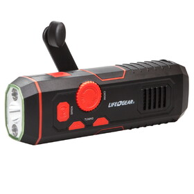 Life+Gear LG38-60675-RED Stormproof Crank Radio Light