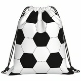 TOPTIE World Cup Soccer Drawstring Backpack 13.4 X 16.9 Inches Polyester Lightweight Gym Drawstring Bag