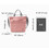 TOPTIE Canvas Tote Shoulder Bag Handle Purse Satchel Hobo Bag, Pink Crossbody Bag for School Work Shopping
