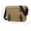 TOPTIE Retro Canvas Messenger Bag Fit for 14 Inch Laptop, Classic Laptop Bag Khaki Side Bag for Women and Men