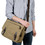 TOPTIE Retro Canvas Messenger Bag Fit for 14 Inch Laptop, Classic Laptop Bag Army Green Side Bag for Women and Men, Back to School