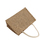 TOPTIE 6 PCS Jute Tote Bags with White Handles, Reusable Grocery Bags, Burlap Gift Bags Blank for DIY, Christmas Gift Bag