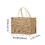 TOPTIE 6 PCS Burlap Tote Bags with Handles, Bridal Gift Bags Reusable Jute Shopping Bag Beach Tote