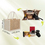 TOPTIE 6 PCS Mini Jute Tote Bags Reusable Burlap Grocery Shopping Bags Bridesmaid Wedding Gift Bag